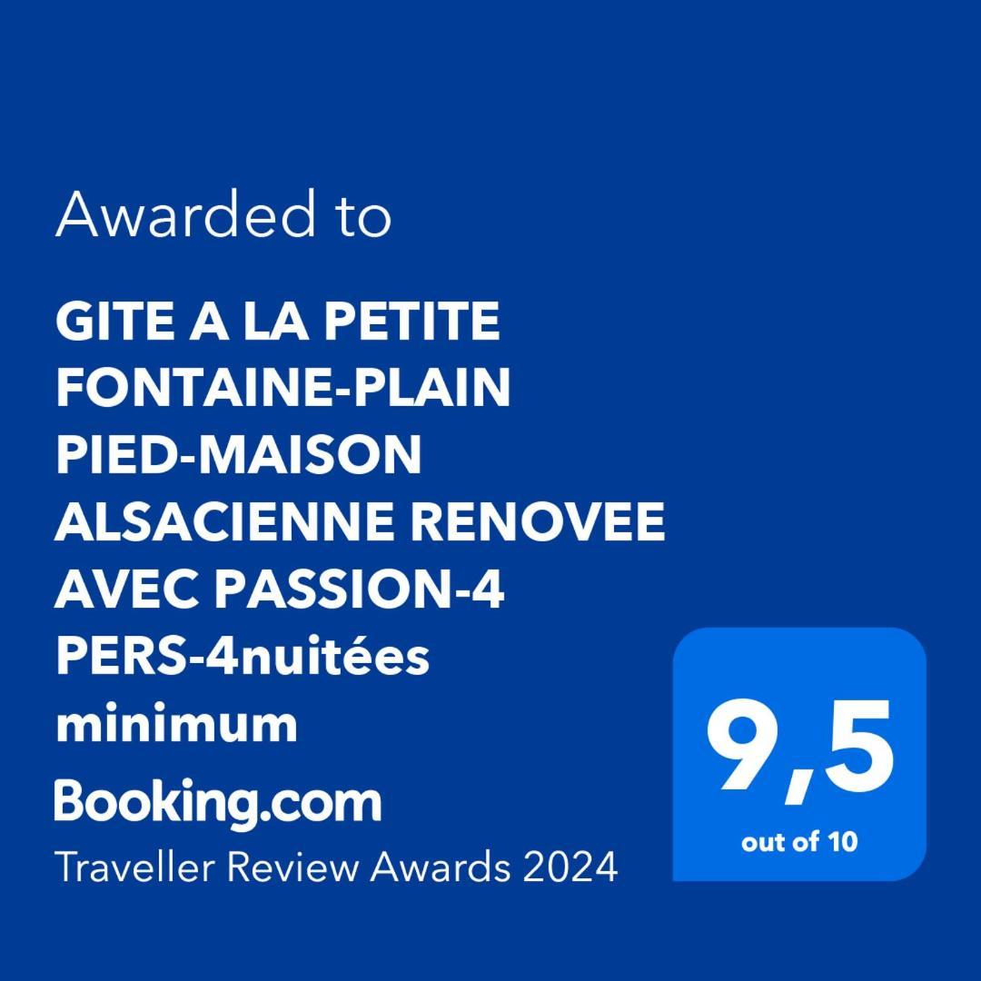 Gite A La Petite Fontaine-Plain Pied-Maison Alsacienne Renovee Avec Passion-4 Pers-4Nuitees Minimum Langensoultzbach Δωμάτιο φωτογραφία